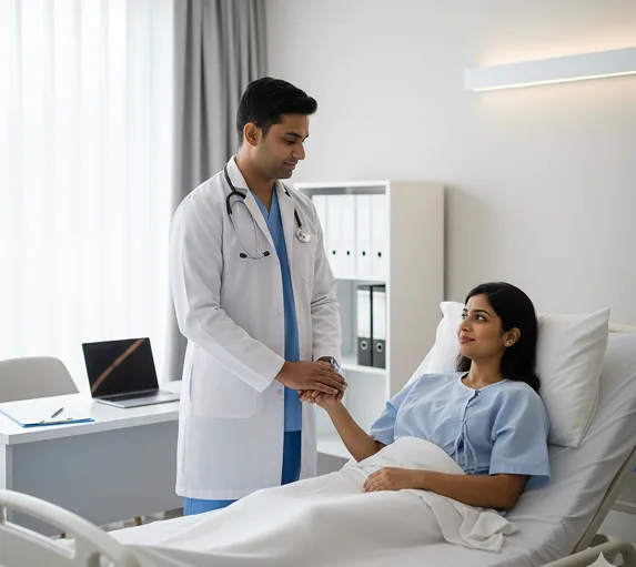 patient with doctor image